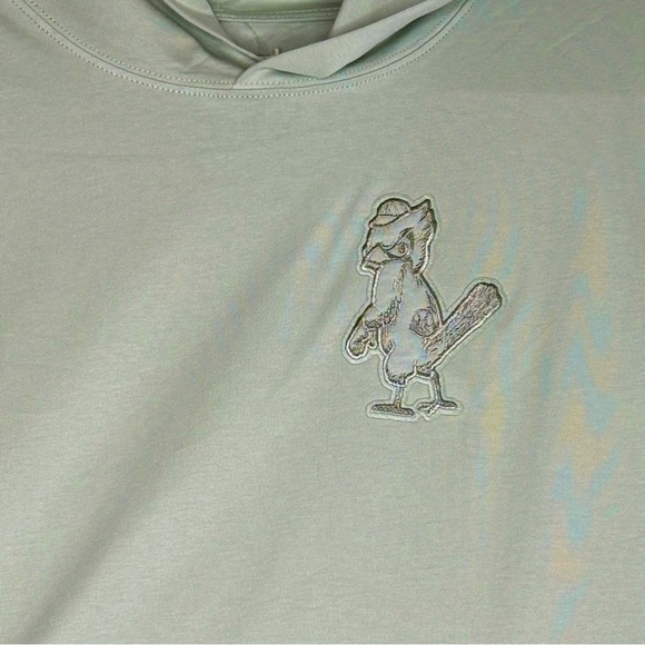 St Louis Cardinal Pro Standard Neutral Hoodie Short Sleeve T-Shirt‎ Men's Medium - Picture 3 of 11